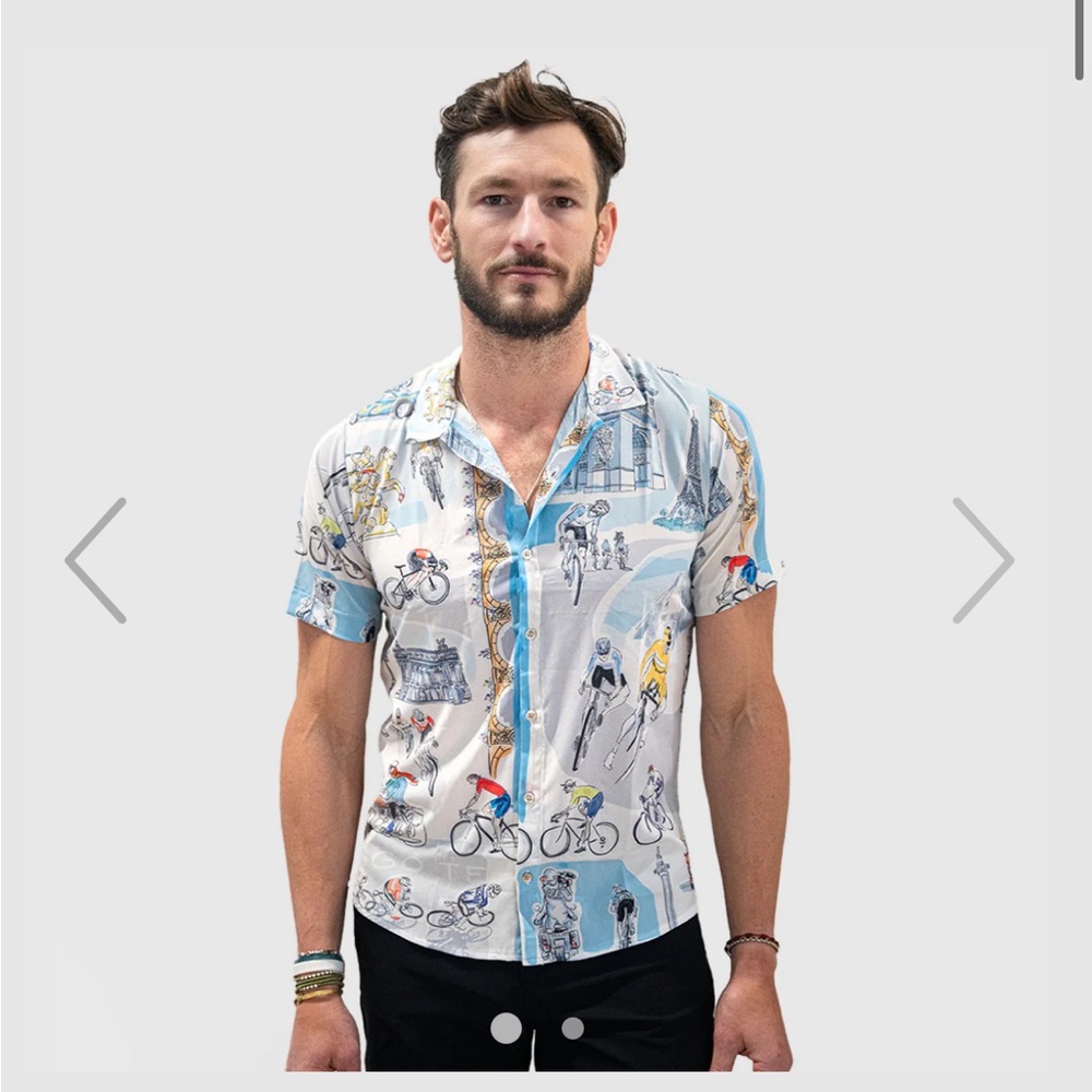 EUC Ostroy Resort Shirt • size medium